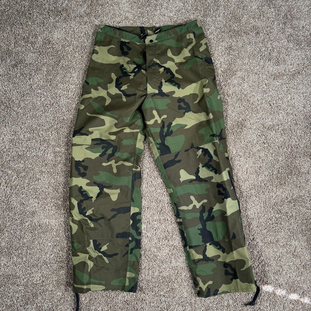 Vintage Tennessee Apparel Cold Weather Pants Mens Small Green Camo Gore-Tex